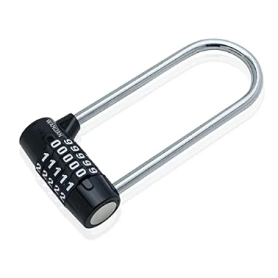 Immagine di Serratura estesa combinazione lucchetto padlock palestra 5 digitale sicurezza bagagli armadio armadietto