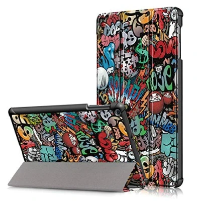 Immagine di Xuanbeier Custodia Ultra Sottile Compatibile con Samsung Galaxy Tab A 10.1 SM T510 T515, stagna per Versione 2019,Graffiti