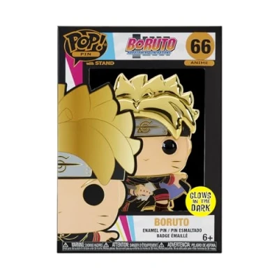 Immagine di Funko Large Pop! Enamel Pin Boruto Uzumaki Next Generations: With Marks Boruto: Naruto Generations Spille Smaltate Spilla da Collezione Carina per gli Zaini &amp; Borse