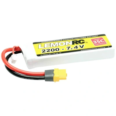 Immagine di LemonRC Batteria ricaricabile LiPo 7.4 V 2200 mAh Numero di celle: 2 35 C Softcase XT60
