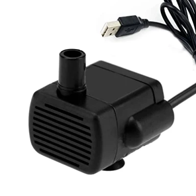 Immagine di CAM2 Mini pompa per acquario, USB, piccola dell&#039;acqua da 3,5 9 V, 1 3 W, con cavo di alimentazione 1,4 m, a immersione, fontana, acquari, laghetti, fontane