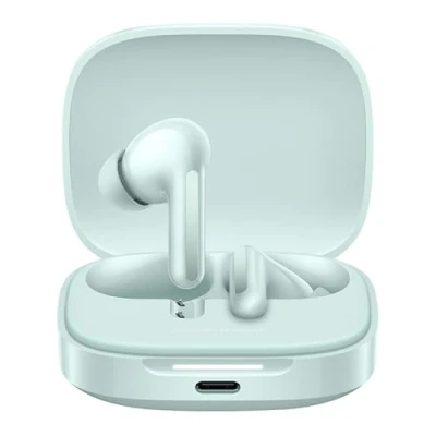 Immagine di Xiaomi Redmi Buds 6 Green 42h durata della batteria, suono Hi Fi con dual driver, 49dB ANC, 4 modalità EQ, cancellazione del rumore AI, ricarica rapida, Bluetooth 5.4, supporto Google Fast Pair