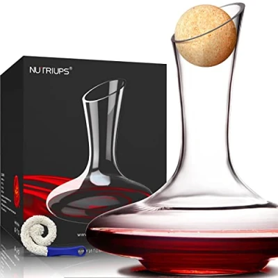 Immagine di Decanter per Vino, Caraffa Vino Decanter, Caraffa, Rosso, a Forma di Cigno da 1,8L