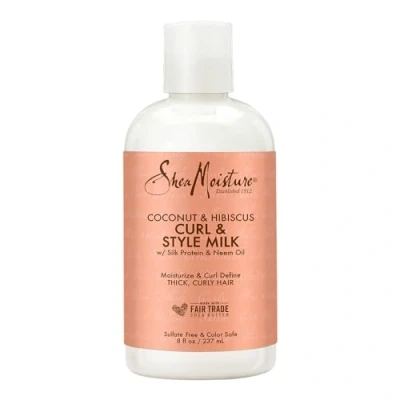 Immagine di Shea Moisture, Latte nutriente e disciplinante per capelli ricci, profumo: Cocco Ibisco, 237 ml