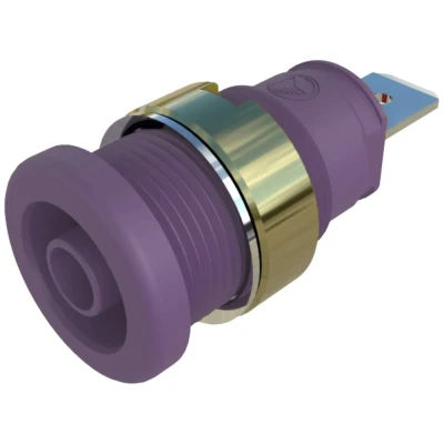 Immagine di SKS Hirschmann SEB 2610 F4,8 Presa di sicurezza da laboratorio verticale Ø perno: 4 mm Violetto 1 pz.