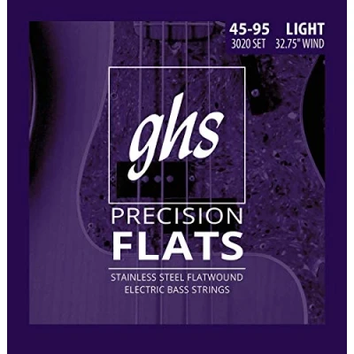 Immagine di GHS 3020 L Precision Flat Wound Short Scale Light String