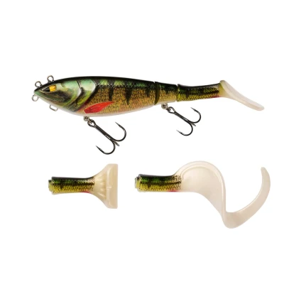 Immagine di Berkley Zilla Tailswinger Lure la prima esca snodata sul mercato con incredibile azione di nuoto e grande versatilità perfetta per pesca al luccio in qualsiasi situazione