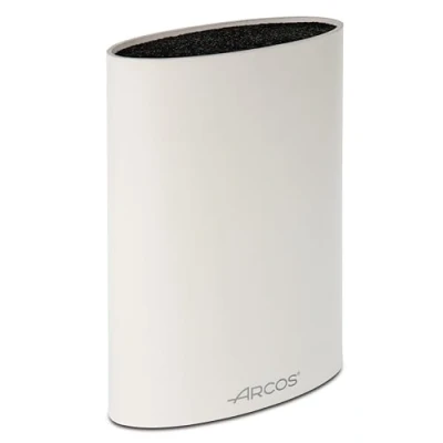 Immagine di Arcos Blocks Ceppo Portacoltelli Universale Fino a 20 cm Fatto di Elastomero termoplastico 220 x 160 65 mm (8.66 6.30 2.56 Inches) Colore Bianco