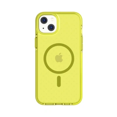 Immagine di tech21 iPhone 14 Plus Evo Check compatibile con MagSafe Custodia protettiva antiurto e sottile da 4,9 m FlexShock Protezione Multi Drop Pulsanti extra