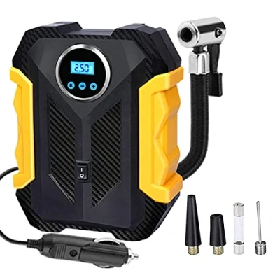Immagine di Compressore Aria Portatile Auto,Compressore con Luce LED, Auto spento DC 12V per Biciclette Altri Gonfiabili