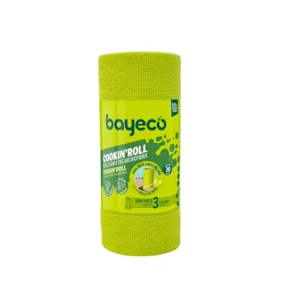 Immagine di Bayeco Cookin&#039;Roll Rotolo di panni in microfibra 30 pezzi Semisechabili Rasga e USA x 22 cm