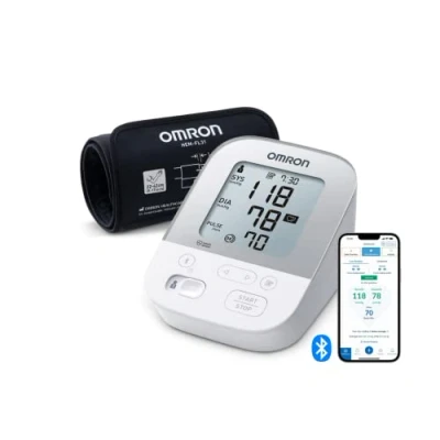 Immagine di OMRON X4 Smart moniteur de tension artérielle Bluetooth Tensiomètre bras, validé cliniquement, Tensiometre Bras avec détection des pulsation cardiaques irrégulières, mémoire 2 utilisateur 60 mesures