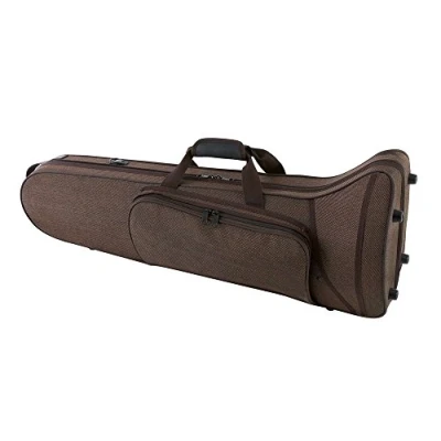 Immagine di Gewa 708339 Astuccio Sagomato per Trombone Basso Serie Compact, Marrone