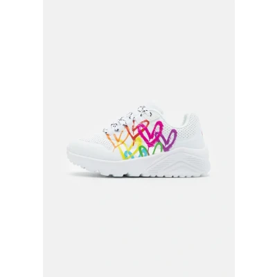 Immagine di Skechers Uno Lite Love Brights, Scarpe Da Ginnastica Bambine e ragazze, Finiture Multiple In Poliuretano Bianco, 28 EU