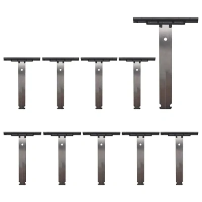 Immagine di Store &amp; Menuiserie 2.0 Set di 10 fascette morbide a clip, per fissaggio grembiule, chiusura scatto tapparelle elettriche e manuali, Nero