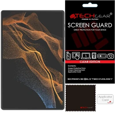 Immagine di TECHGEAR [5 Pezzi Galaxy Tab S9 Ultra 14.6&quot; Proteggi Schermo (SM X910 / SM X916) Pellicole Protettive [Ultra Chiaro] [Senza Bolle] Designata per Samsung