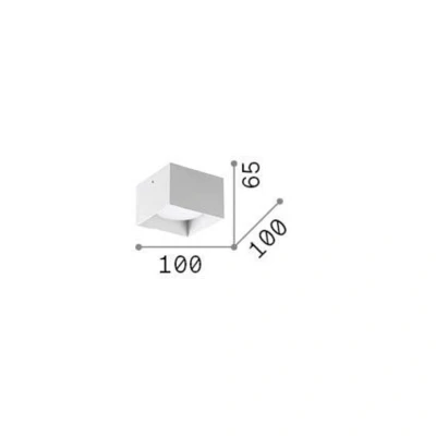 Immagine di Ideallux Ideal Lux fatto Spike Square, nero, alluminio, 10 x cm