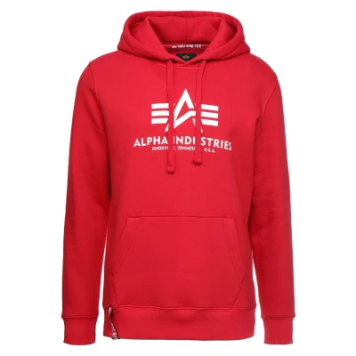 Immagine di Alpha Industries FOIL Felpa con cappuccio, Uomo, Taglia: Large, Speed red