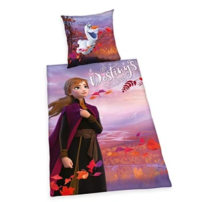 Immagine di Herding Disney&#039;s Frozen 2 Set copripiumini e federe, Cotton, Multicolore, 80 x cm, 135 200 cm