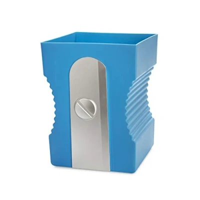 Immagine di Balvi Cestino Carta Sharpener Colore Blu a Forma di temperamatite Plastica ABS/PP 29cm
