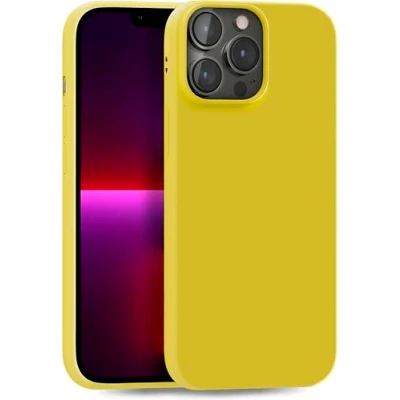Immagine di MyGadget Cover per iPhone 13 Pro Max Custodia Protettiva in Silicone Morbido Case TPU Flessibile Ultra Protezione Antiurto &amp; Antigraffio Giallo