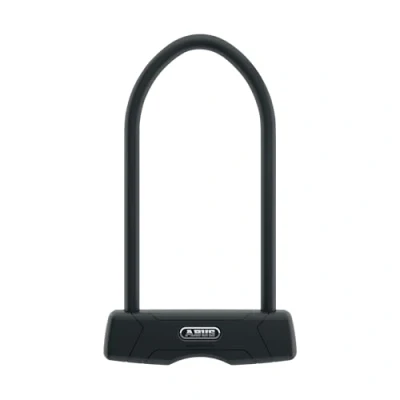 Immagine di ABUS Granit 460 Lucchetto Antifurto per Bicicletta, con Supporto SH B, Arco Arrotondato da 12 mm e Chiave Reversibile, Livello di Sicurezza 9, Nero.