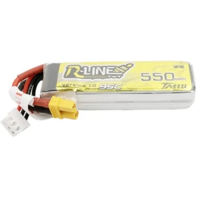 Immagine di Tattu Batteria ricaricabile LiPo 7.4 V 550 mAh Numero di celle: 2 95 C Softcase