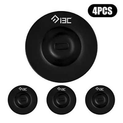 Immagine di I3C Cavo di Sicurezza PC Anti furto in Acciaio Hardware Lucchetto Computer Notebook Smartphone Laptop e Tablet (4 Pads Nero)