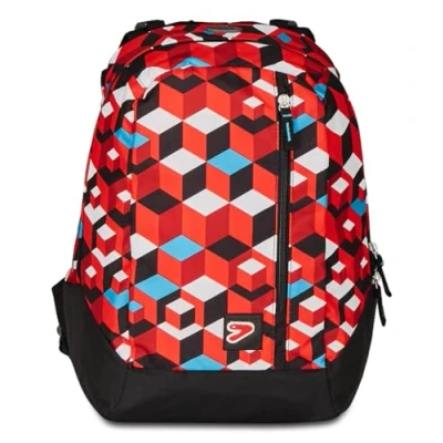 Immagine di SEVEN Zaino THE DOUBLE CRUNK, Rosso 2in1 Reversibile Nero Cuffie Stereo con Grafica Abbinata Incluse