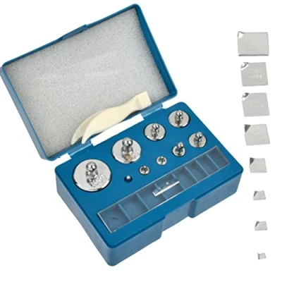 Immagine di OTYMIOW Grammi di Calibrazione 17PZ Set Pesi ad Acciaio Inossidabile Precisione da 10mg a 100g Kit per Bilancia Digitale, Scienza con Pinzetta