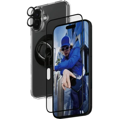 Immagine di PanzerGlass 4 in 1 Protection Vetro di protezione per display Apple iPhone 16 Plus pz. Anti impronta, antigraffio B1293+2863+1283+S