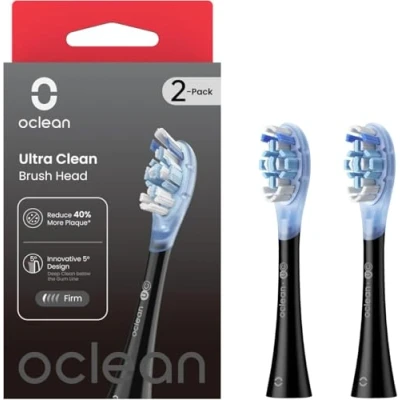 Immagine di oclean Testine di Ricambio Ultra Clean, Adatte a tutti gli spazzolini elettrici per adulti, Eccellente rimozione della placca, Tecnologia FlexFit, Inclinazione 5, Certificato FDA