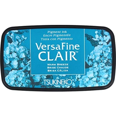 Immagine di Tsukineko Brezza Calda Caldo Breeze Versafine Clair tampone d&#039;inchiostro, Materiale Sintetico, Blu, 5.6 x 9.7 2.3 cm