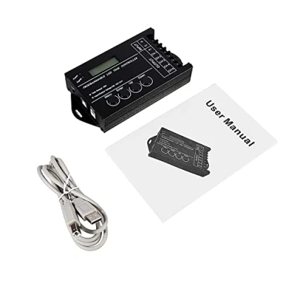 Immagine di DC12V 24V 20A Programmabile LED Regolatore a Tempo 5 canali Multifunzione Dimmer Timer per RGBW RGB Doppio Colore Singolo Nero Chiaro