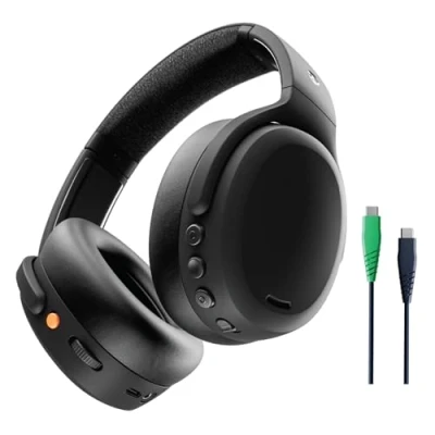 Immagine di Skullcandy Crusher ANC 2 Cuffie Wireless Over Ear con Cancellazione del Rumore, Sensory Bass, Skull iQ, Microfono, 50 Ore di Autonomia, Compatibili Alexa, Connessione Bluetooth Nero