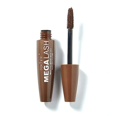 Immagine di Technic Mascara marrone Mega Lash Vegan, marrone, lunga tenuta, a prova di sbavature, formula per dare volume alle ciglia 12 ml