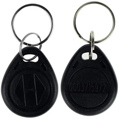 Immagine di OBO HANDS 125khz Etichette EM4100 Rfid Card Token Key Tag Controllo di Accesso Smart ID Keyfobs Pacchetto 100pcs (NERO)