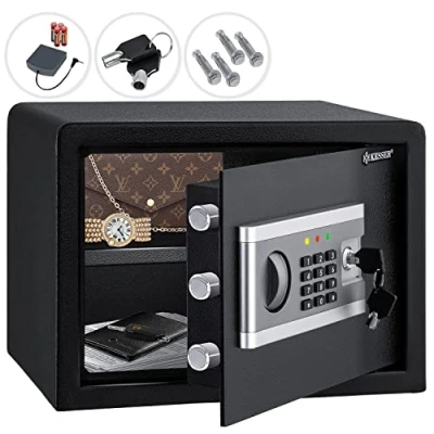 Immagine di KESSER® Cassaforte elettr. Incl. box batteria elettronica 3x doppio cilindro di bloccaggio a muro pavimento mobile Illuminazione interna, M