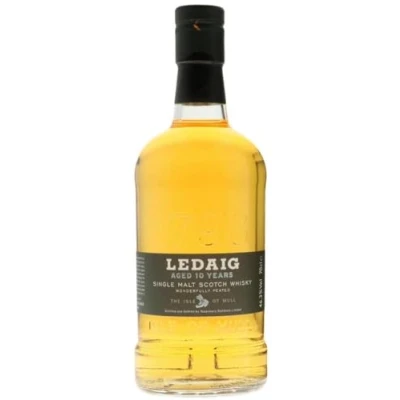 Immagine di Ledaig 10 Ans Single Malt Scotch Whisky Île de Mull 46.3% 70 cl Avec coffret riche et tourbé