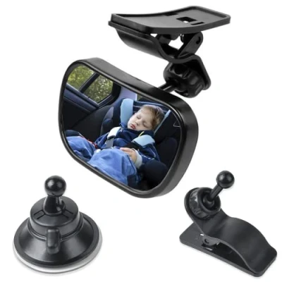 Immagine di Qiwenr Specchietto Retrovisore Per Auto Bambini Bambini,Specchietto Bambino In Macchina (Nero)