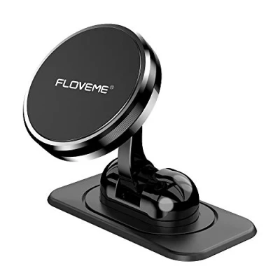Immagine di FLOVEME Supporto Porta Cellulare Auto Magnetico per Cruscotto, Universale con Base Adesiva, 360 Gradi di Rotazione Compatibile iPhone Samsung Huawei Ecc