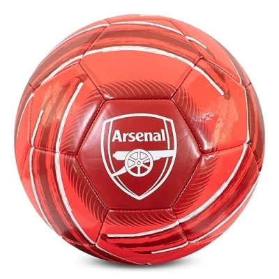 Immagine di Hy Pro Pallone da calcio con licenza ufficiale Arsenal F.C. Cyclone Taglia 5, Gunners, Allenamento, Partita, Merchandising, collezione, per bambini e adulti, rosso