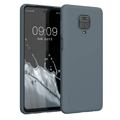 Immagine di kwmobile Custodia Compatibile con Xiaomi Redmi Note 9S / 9 Pro Max Cover Back Case per Smartphone in Silicone TPU Protezione Gommata ardesia scuro