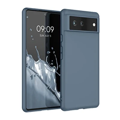 Immagine di kwmobile Custodia Compatibile con Google Pixel 6 Cover Back Case per Smartphone in Silicone TPU Protezione Gommata ardesia scuro