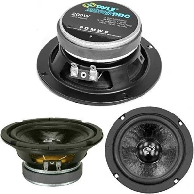 Immagine di 1 MIDWOOFER PYLE PDMW5 altoparlante diffusore di diametro da 13,00 cm 130 mm 5&quot; 100 watt rms 200 max impedenza 8 ohm per casa party, pezzo
