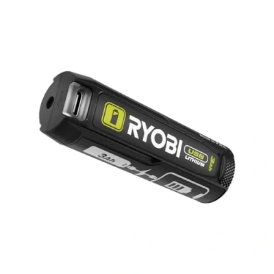 Immagine di Ryobi RB4L30, Powerbank USB C a Batteria Litio 4V 3.0Ah, Potente Caricabatteria Portatile, Ricarica Stimata in 120 Minuti
