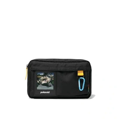 Immagine di Polaroid Recycled Ripstop Crossbody Unisex Borsa a tracolla, Taglia: One Size, Black