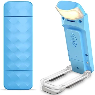 Immagine di Mexllex Luce per Lettura Libri a Letto, Lampada Libro LED Portatile con clip, 3 Colori Ambra e 5 Luminosità Regolabili, Ricaricabile USB, Perfetta Amanti dei