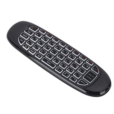 Immagine di Sutinna USB Smart TV 2.4G Tastiera Wireless Air Fly Mouse, Telecomando Multifunzionale con Retroilluminazione Colorata per Android Box/PC/Smart TV/proiettore