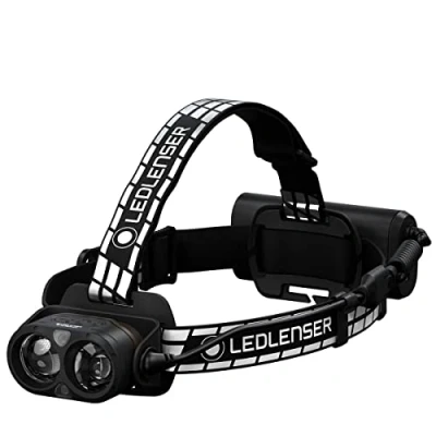 Immagine di Ledlenser H19R Signature Premium Torcia frontale LED, ricaricabile, con luce rossa, impermeabile IP67, 4000 lumen, telecomando Bluetooth, portata luminosa 330m, cavo di ricaricamagnetico USB